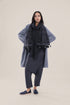 Short coat in furry wool blend